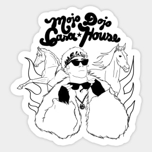 Mojo dojo casa house lineart Sticker